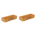 thumbnail image 3 of Shisuyan 2pcs Wood Succulent Planter Box Plant Container Box Rectangular Flower Bed Pot, 3 of 9