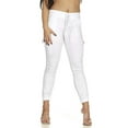 thumbnail image 3 of V.I.P. JEANS Cute Cargo Mid Waisted Jogger Skinny Drawstring White Pocket Size M (5,7), 3 of 10