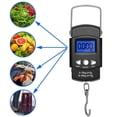 thumbnail image 4 of Pantalla LCD retroiluminada, balanza electrónica portátil, balanza digital para colgar anzuelos con regla de cinta métrica para bolsa de aparejos, equipaje, 4 of 5