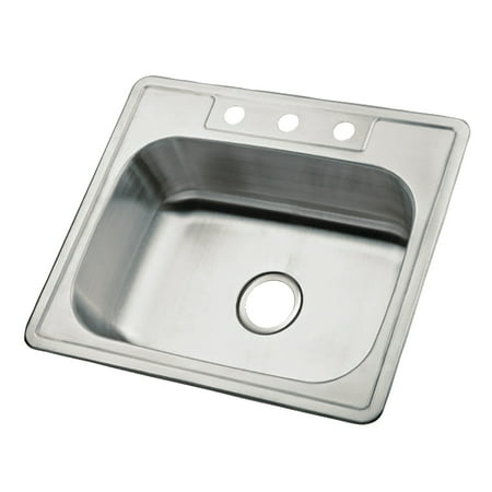 Carefree 25 L x 22 W Single Bowl Self-Rimming Kitchen Sink