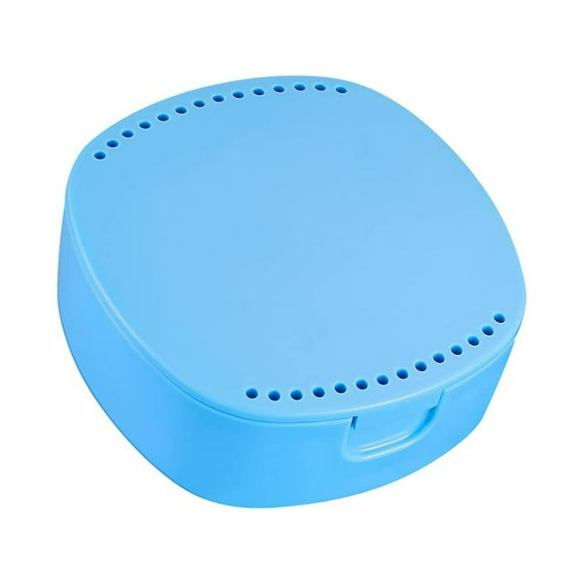 Orthodontic Retainer Box Good Sealing Breathable with Mirror Retainer Case Dental Mouthguard Case Holder for Adult