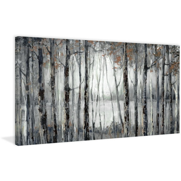 Parvez Taj "Dusky Autumn Lake" Painting Print on Wrapped Canvas