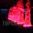 thumbnail image 4 of TOPCHANCES 36 LED Red & Blue Fake Flame Fire Light Stage Show Simulated Fire Flame Lighting for Disco DJ Band Party Halloween,1.8M, 4 of 10