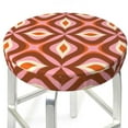 thumbnail image 3 of Fotbe 70s Retro Style Velvet Round Bar Stool Covers,Washable Bar Chair Seat Cover Bar Chair Cushion Covers ,Super Breathable Stretch Bar Stool Cushion-, 3 of 7