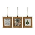 thumbnail image 1 of Fraiche Framed Holiday Print Ornaments 3-Pack, 1 of 6