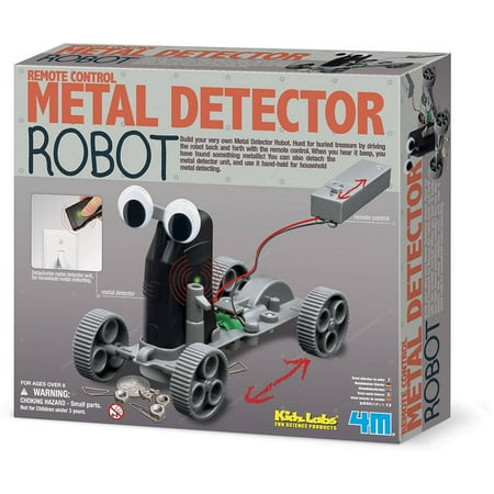4M Kids Labs Remote Control Metal Detector Robot