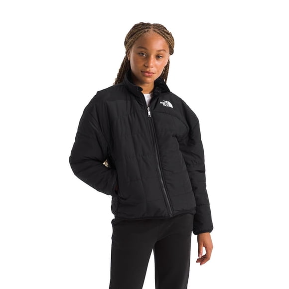 Chaqueta The North Face reversible Shasta con cierre completo para niña, color negro