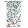 thumbnail image 2 of nqOlkjepod Outdoor Curtains for Patio Waterproof, Teal Green Botanical Outdoor Privacy Panels Grommet, Pink Spring Floral Country Blackout Outside Curtains for Porch/Cabana/Pergola 54"x84", 1 Panel, 2 of 8