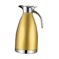 thumbnail image 2 of Termo para café y té con aislamiento al vacío de acero inoxidable Oro, 2 of 9