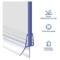 thumbnail image 4 of Tira de sellado de 100 cm para puertas de ducha selladas, junta impermeable de PVC para mamparas de ducha, protección impermeable para vidrio de 4-6 mm., 4 of 5