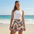 thumbnail image 3 of KUIFORTI Purple Flower Golf Skirts for Women Breathable High Waisted with Pockets Inner Shorts Hard Wearing Casual Athletic Skirts for Athletic Skorts Sports Running Pickleball, 3 of 7