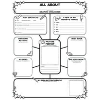 Scholastic Teaching Solutions Graphic Organizer Poster, All-About-Me Web, Grades 3-6