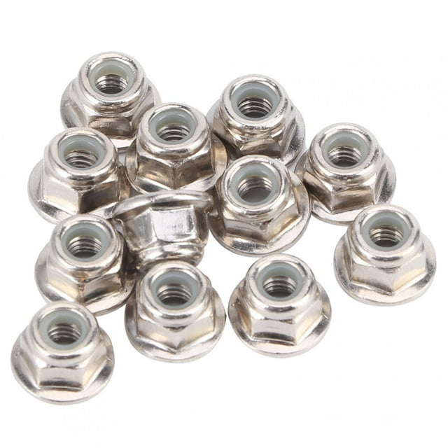 12 Piezas De Nuez De Neumático Sin Deslizamiento Nuez De La Rueda De La Rueda De La Rueda De 4 Mm Con Revestimiento De Nylon Para El Automóvil Axial SCX10 1/10 RC