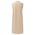 thumbnail image 6 of Sngxgn Women Long Tank Tops Ankle Length Maxi Dress Bodycon Sleeveless Racerback(Beige,M), 6 of 8