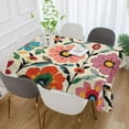 thumbnail image 2 of Yayeee Tablecloths for Rectangular Tables 54 x 54 inch Party Table Cover, Colorful Flowers, 2 of 6