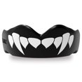 thumbnail image 2 of (Junior (<11), Black Fangz) - SAFEJAWZ Mouthguard. Slim Fit, Full Contact Gum Shield for Rugby, MMA & Boxing., 2 of 12