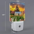 thumbnail image 2 of Xecao Fall Village Scenery for Night Light - a Wall-mounted LED Fixture with A Dusk-to-dawn Sensor, Ideal for Bedrooms, Bathrooms, Hallways, and Kitchens-US, 2 of 7