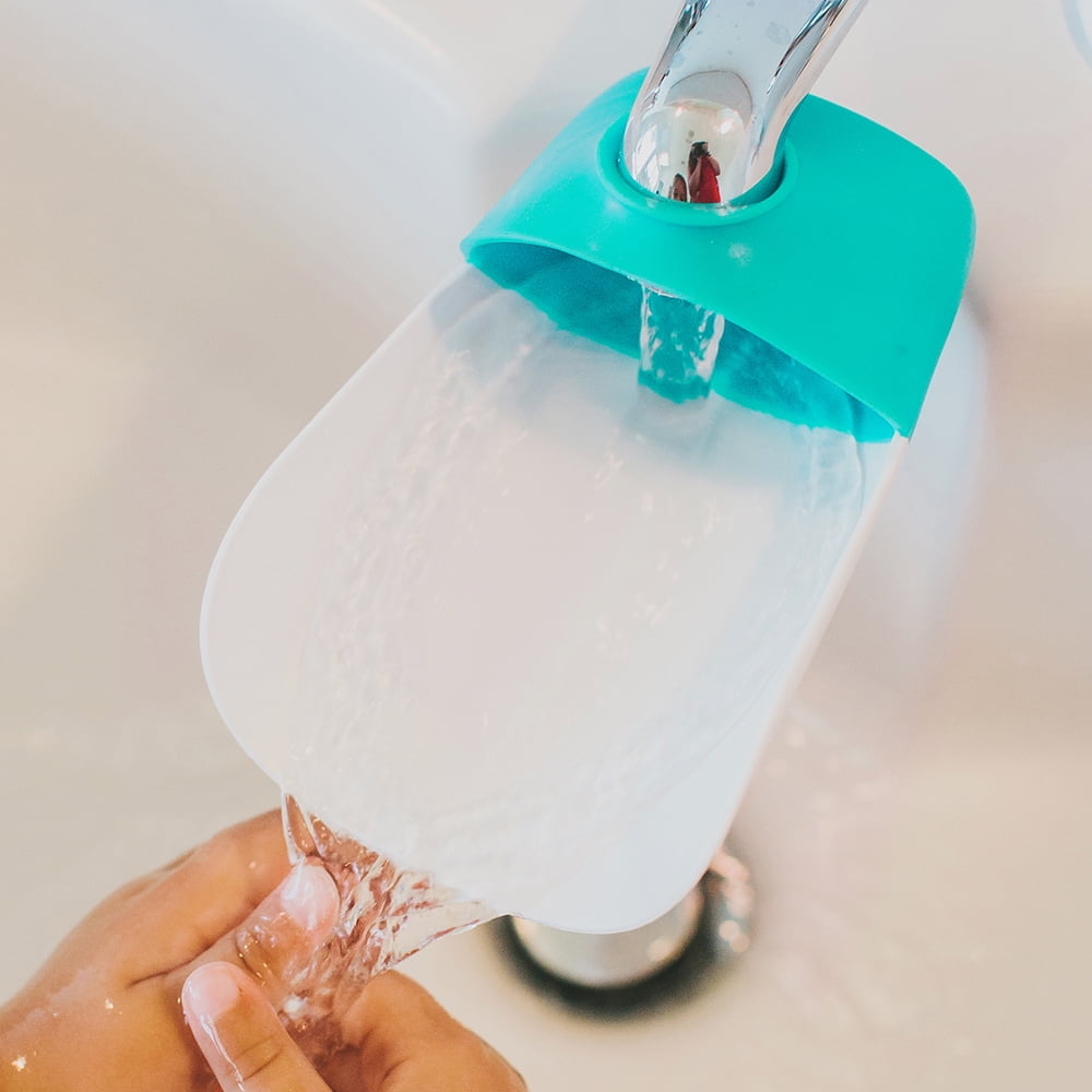 Prince Lionheart Fun and Safe Hand-Washing Solution, Faucet Extender for Babies and Toddlers,Fits Standard and Gooseneck Faucets, Gumball Green 1pk