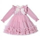 thumbnail image 2 of Vestido de princesa de malla esponjosa para niños de 3 a 13 años, ropa para niños medianos y grandes, vestido de manga larga, ropa para niñas, otoño e invierno, forro polar, 2 of 4