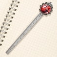 thumbnail image 3 of Coral Book Accessories: Vintage Silver Lace-Edged Bookmark, Gift for Readers and Book Lovers, 3 of 5