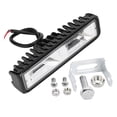 thumbnail image 2 of Work Lamp Car Auxiliary Light Bar Light Led Work Lamp Bar Work Light 6 Inches 16 LEDs Light Bar Beam Bulb Car Auxiliary Work Lamp 12-24VBlack, 2 of 8