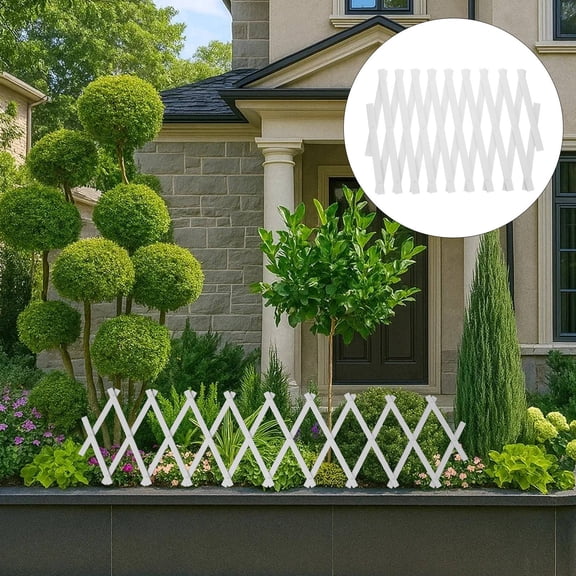 TABLZONE White Plastic Trellis for Climbing Plants with Adjustable Design and Easy Install