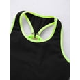 thumbnail image 4 of YONGHS Ensemble de Robe de Tennis Sans Manches pour Filles avec Shorts 2 Pcs Jupe-Culotte Noire 6, 4 of 6