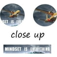 thumbnail image 5 of Inspirational Wall Art Rainstorm Airplane Mindset is Everything Canvas Pictures Painting Motivational Posters Inspiring Success Quotes for Office Wall Decor Print Artwork Ready to Hang [36'W x 16''H], 5 of 6