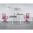 thumbnail image 3 of BestOffice Ergonomic Office Chair, Lumbar Support, Rolling Swivel for Women(Pink), 3 of 7