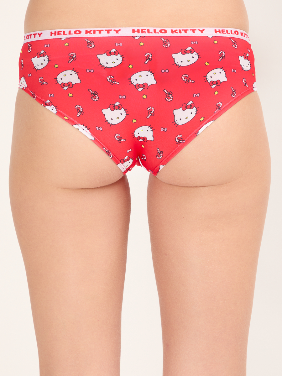Hello Kitty Women's Comfort Stretch Bikini, 3 Pack Sizes S-XL