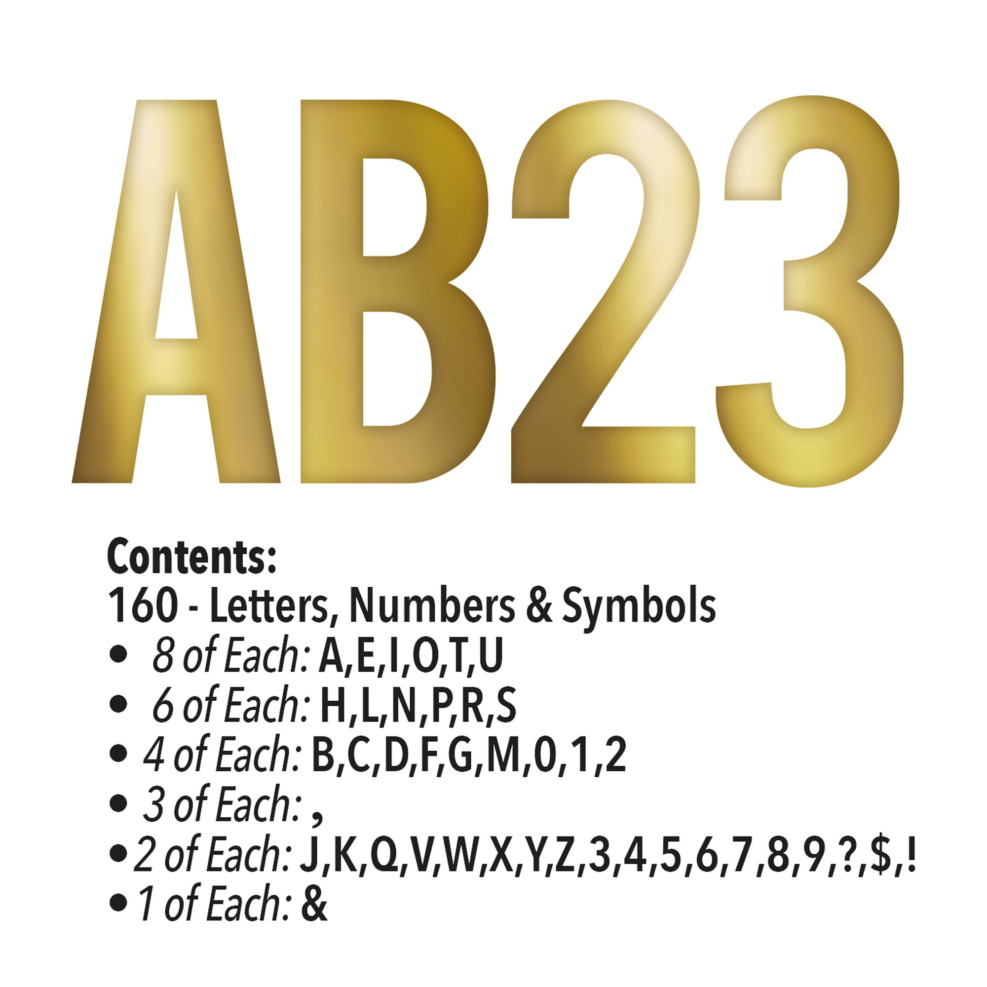 Gold Foil Letters a-Z and Numbers 0-9 Graphic by minimallgift · Creative  Fabrica
