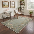 thumbnail image 3 of 2x7 Area Rugs for Hallway Machine Washable Non Slip Low Pile Runner, Indoor Lightweight Print Rug for Bedroom, Bathroom, Laundry Room, Entryway, Floral Butterflies, Sage Green, 3 of 4