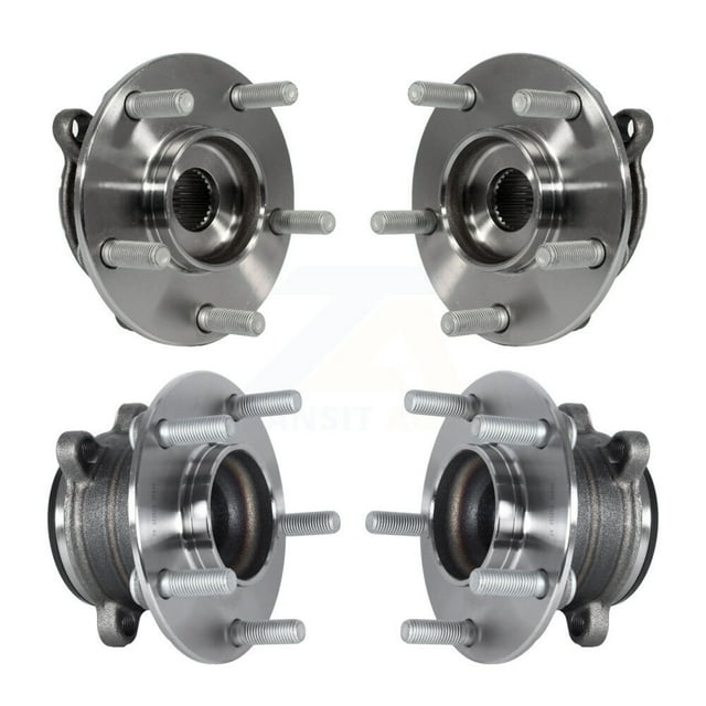 Kugel Front Rear Wheel Bearing & Hub Assembly Kit for Car 2014-2018 Mazda 3 Sport Vehicles Manufactured In Japan - Left Right Side (Driver Passenger) K70-101460