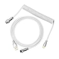 thumbnail image 1 of Cable de teclado EPOMAKER Mix USB C a USB A, 1,8 m, enrollado, blanco, 1 of 9