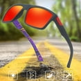 thumbnail image 2 of Mens Cycling Sunglasses Retro Sports Glasses for Outdoor Activities, TAC Lens, Unisex, 2 of 3