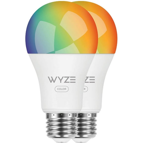 Wyze LED 1100 Lumens (75W Equivalent) Color Smart Home Bulb, 2 Pack