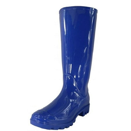

Shoes 18 Womens Classic Rain Boot with Buckle 11 Royal Blue Rain