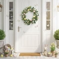 thumbnail image 3 of Spring Summer Wreath, 12.5 In Hanging Artificial Flower Wreath For Front Door Decorations For Easter Home Office Farmhouse Party Decor, 3 of 3