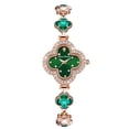 thumbnail image 1 of Reloj Pulsera de Trébol de Cuatro Hojas para Mujer, Esfera Incrustada de Cristal, 3ATM a Prueba de Agua, Reloj de Pulsera Casual Chapado en Rose Gold, 1 of 7