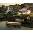 thumbnail image 2 of Romeu, Poch 17x15 Black Ornate Wood Framed with Double Matting Museum Art Print Titled - Cala San Esteban, 2 of 4