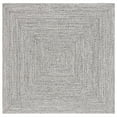 thumbnail image 3 of SAFAVIEH Braided Gino Distressed Machine Washable Reversible Area Rug, Grey/Ivory, 4' x 4' Round, 3 of 3