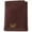 Brown, variant on Pebble Grain Trifold Wallet with Logo (Men)