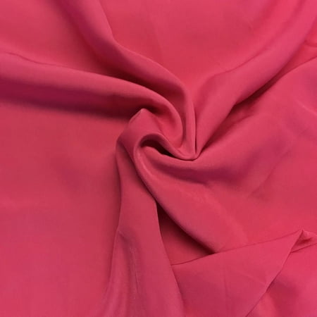 Peachskin Fabric 58" Wide Apparel Garments Drapery Crafts 100% Polyester Sold BTY (Fuchsia)