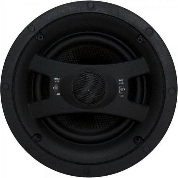 Earthquake Sound ECS6.5 Edgeless Series In-Ceiling Speakers (Black, Pair)
