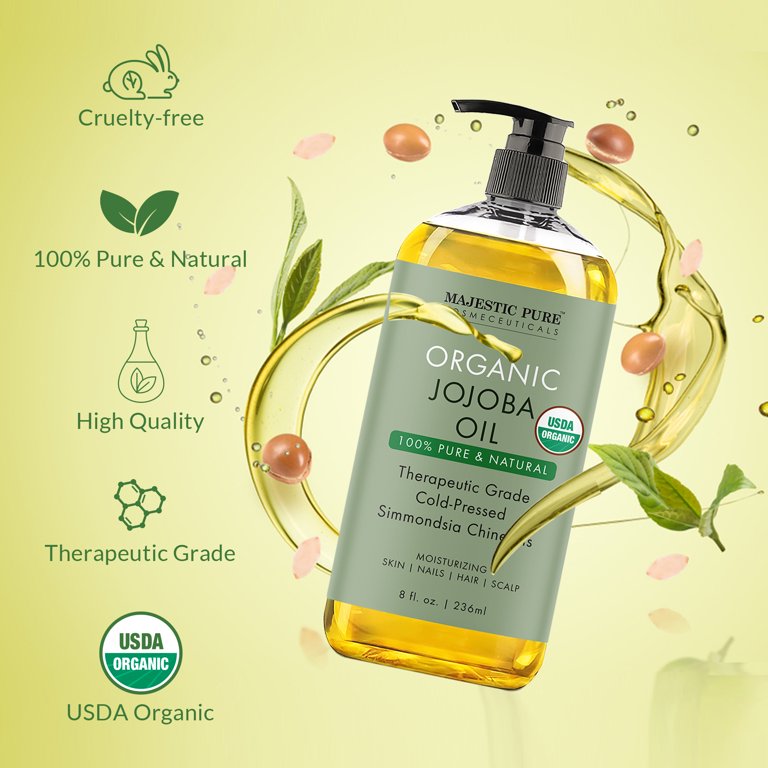 Desert Oasis Skincare Pure Organic Jojoba Oil 1oz + 2 Unscented Lip Balms | 100% Natural Moisturizer For Face, Lips & Tattoo Aftercare