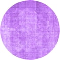 thumbnail image 1 of Ahgly Company Indoor Round Persian Purple Traditional Area Rugs, 7' Round, 1 of 4