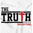 thumbnail image 2 of Truth John 14:6 Christian Verse Womens Slim Fit Graphic Tee Brisco Brands S, 2 of 5