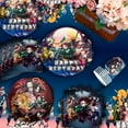 thumbnail image 3 of Demon Slayer Birthday Decorations,Demon Slayer Party Supplies & Tableware Set-Demon Slayer Birthday Banner Balloons Cake Topper Backdrop Plates Cups Tablecloth etc for Boys/Kids, 3 of 8
