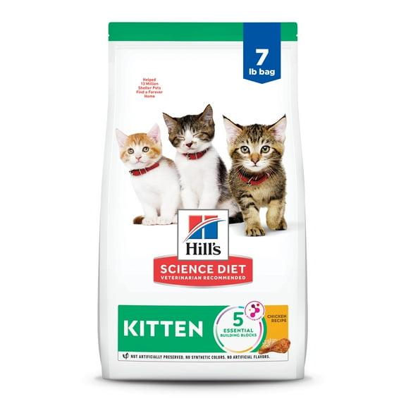 Hill's Science Diet Chicken Dry Cat Food for Kittens, 7lb Bag