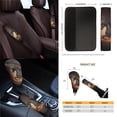 thumbnail image 4 of Jeiento Horse 14 Pack Car Seat Cover Full Set with Steering Wheel Cover Auto Seatbelt Pads Cup Coaster Trash Can Rear View Mirror Cover Coasters Armrest Cover Gear Shift Knob Cover Set Abstract Fire, 4 of 7